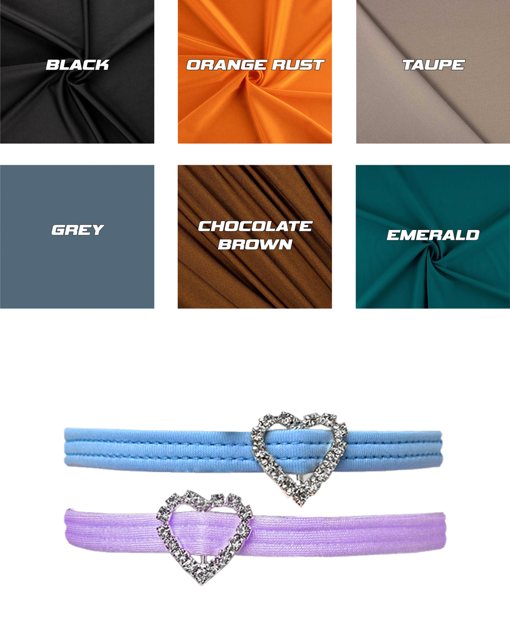 Rhinestone Heart Choker
