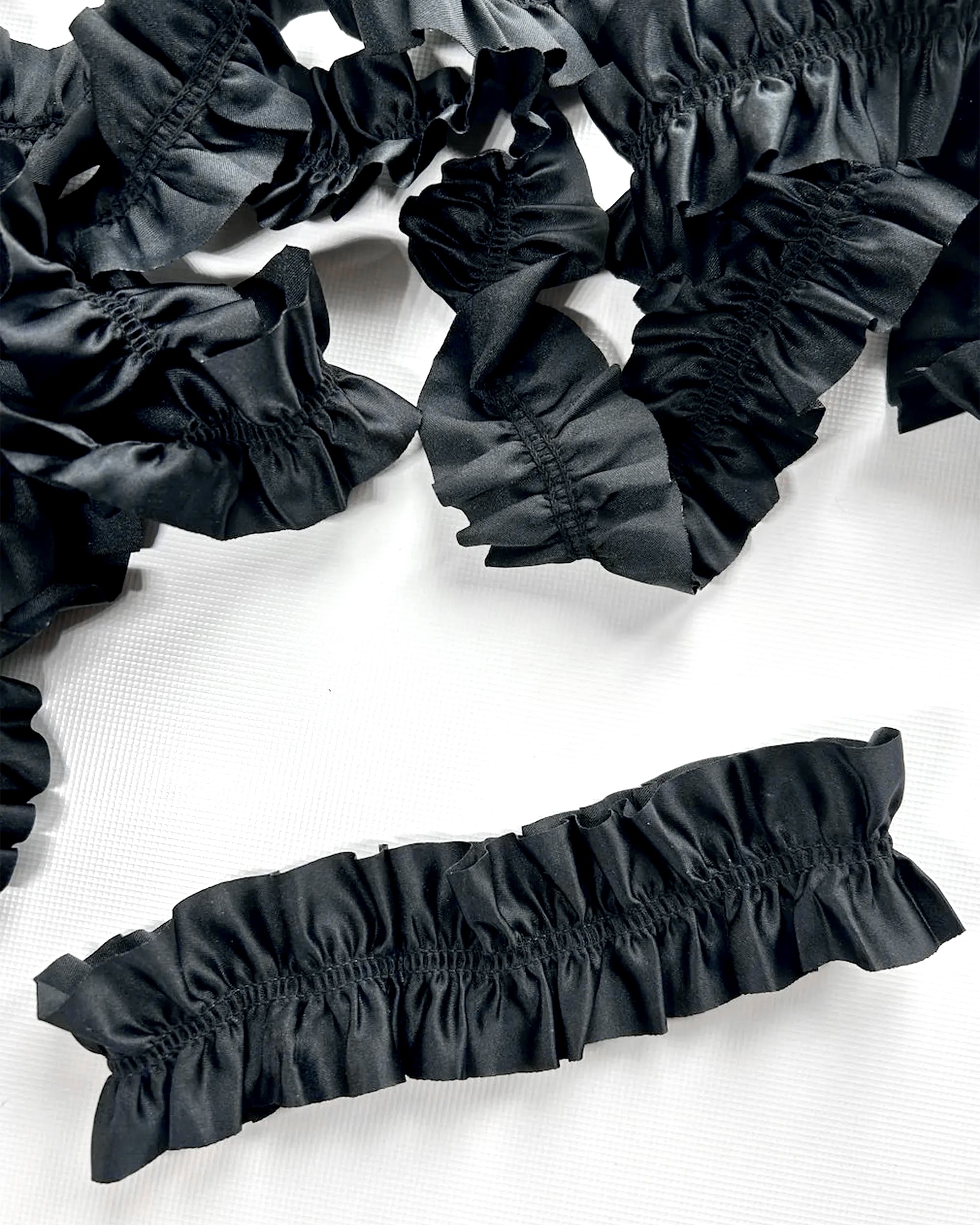 Black Satin Garter