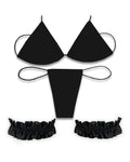 Black Satin Garter
