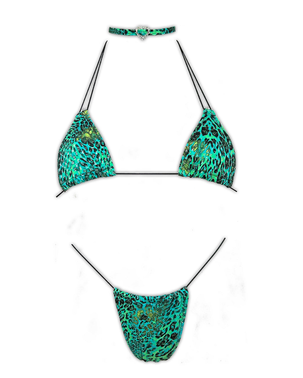 Green Cheetah Sparkle